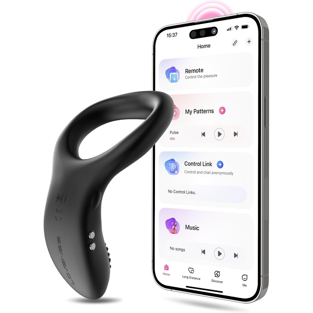 image:imageLOVENSE Diamo Vibrating Penis Ring Cock Ring for Men Prostate Massager Long Distance Bluetooth Remote Reach with Music Sync Partner amp App Control Male Sex Toys