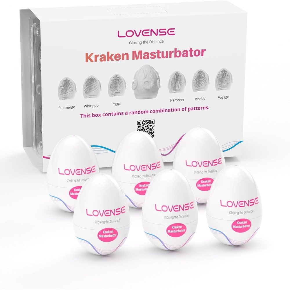 image:imageLOVENSE Kraken Portable Male Masturbator Egg Disposable Pocket Pussy Masturbators Blowjob Adult Male Sex Toys for Men Masturbation 6 Pack