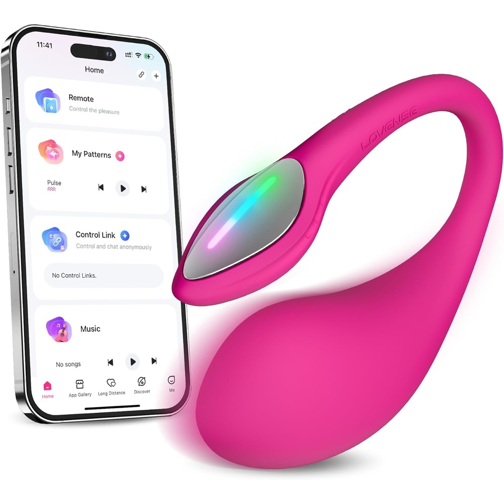 image:imageLOVENSE Lush 4 G spot Vibrator Couples Sex Toys Powerful Wearable Egg Vibrators APP Remote Control Long Distance Adult Sex Toys amp Games with LED Light IPX7 Waterproof Discreet Rose