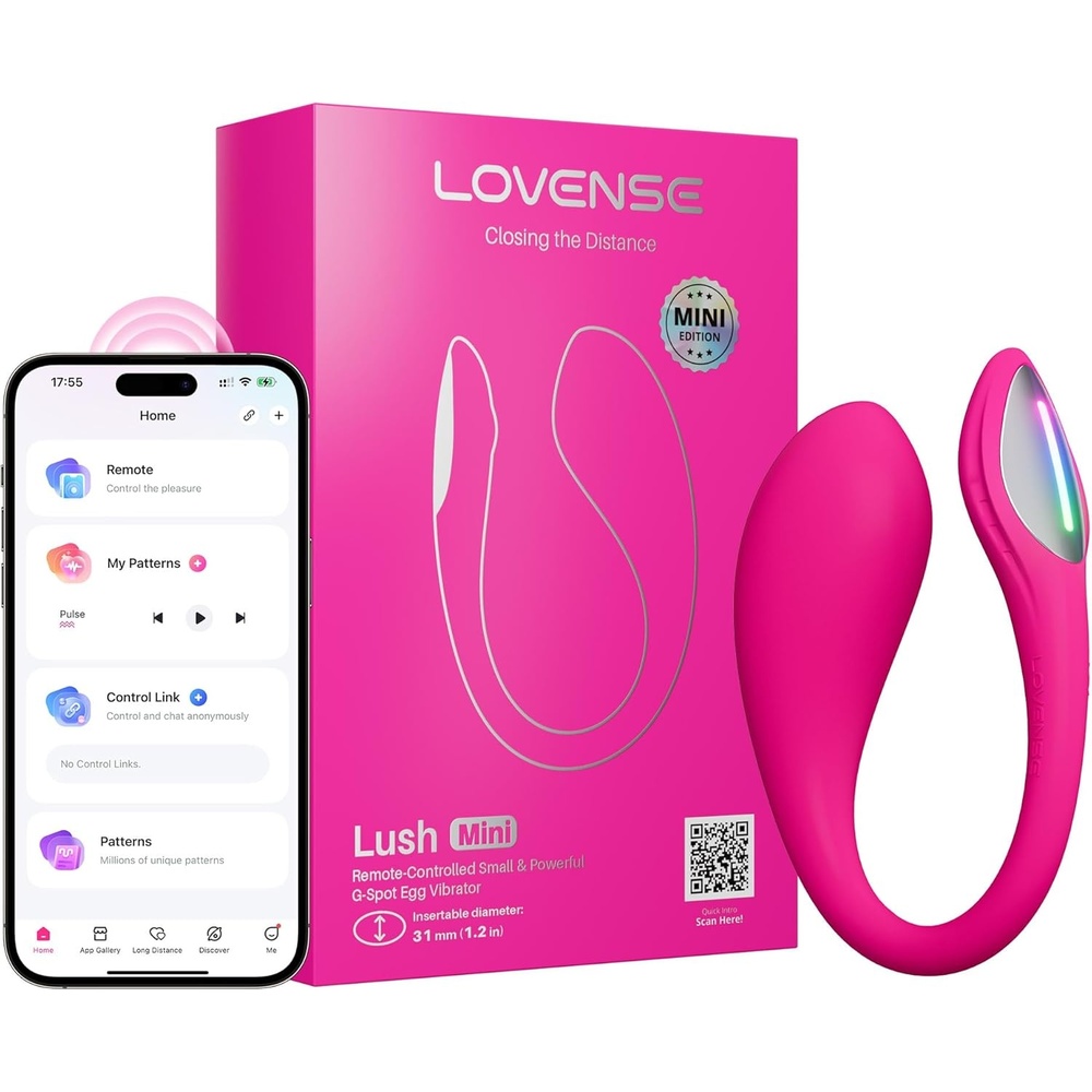 image:imageLOVENSE Lush Mini Discreet G Spot Vibrator Mini Powerful Remote Control Couples Sex Toys for Her 10000 Vibrations Modes Wearable Egg Vibrators for Beginner Waterproof Quiet Portable for Travel