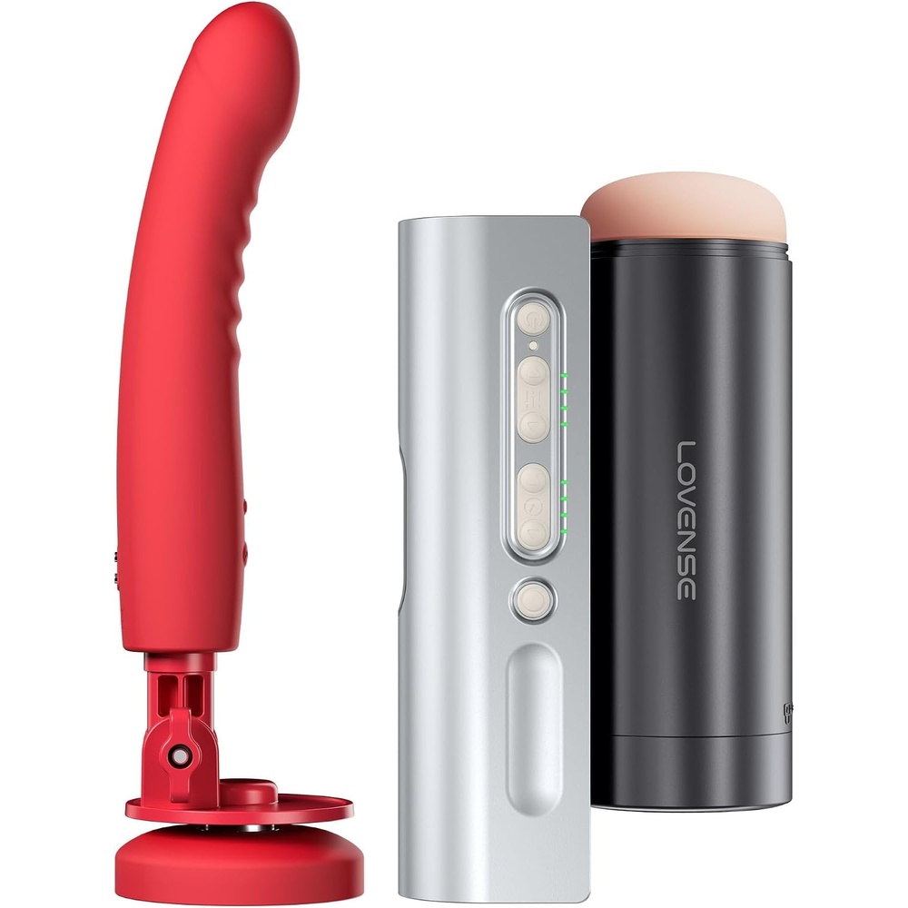 image:imageLOVENSE Solace Pro Automatic Male Masturbator Thrusting Blowjob Machine  LOVENSE Mission 2 Dildo Machine Automatic Thrusting Sex Toy
