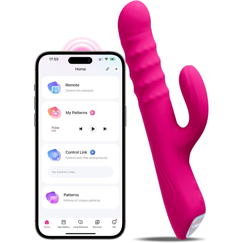 image:imageLOVENSE Velvo Rabbit Vibrator with Rotating Beads Powerful GSpot amp Clit Vibrator Adult Toys for Women App Remote Control Long Distance Couple Vibrating Dildos Waterproof Rechargeable Sex Toys