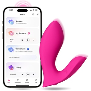 LOVENSE Flexer Wearable Panty Vibrator, App Remote Control Butterfly Vibrator for Women Pleasure, Rechargeable Clitoral G Spot Stimulator, Bluetooth Adult Sex Toys for Couples Play