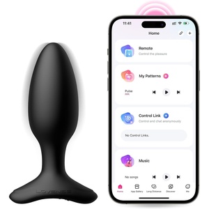 LOVENSE Hush 2 Vibrating Butt Plug 1.0″, Silicone Anal Vibrator for Men with Remote Control, Waterproof and Rechargeable Plug Vibrator for Women, Adult Anal Plug Sex Toys for Couples(Hush 2 (1.5 Inch))