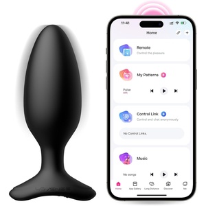 LOVENSE Hush 2 Vibrating Butt Plug 1.0″, Silicone Anal Vibrator for Men with Remote Control, Waterproof and Rechargeable Plug Vibrator for Women, Adult Anal Plug Sex Toys for Couples(Hush 2 (1.75 Inch))