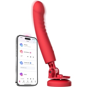 LOVENSE Mission 2 Dildo Machine, Adjustable 180° Suction Cup Dildo, App Remote Control Sex Machine for Women Powerful Vibration & Touch-Sense, Automatic Sex Toy for Couple