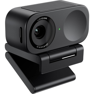LOVENSE Webcam 2 4k for PC, Live Streaming Camera 1/2″ Sensor True Focus Al Noise Canceling, Hand Gesture Control, Mobile Control, Auto Framing, Customizable Audio Modes, Microphones, Privacy Control(Lovense Webcam 2)