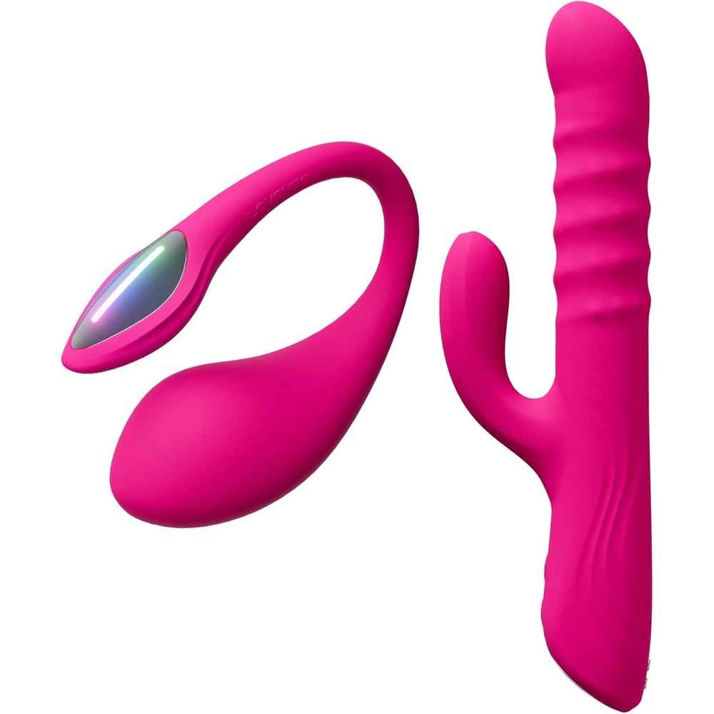 image:imageLOVENSE Lush 4 Wearable GSpot Vibrator Adult Sex Toys amp Games with LED Light  LOVENSE Velvo Rabbit Vibrator with Rotating Beads Powerful GSpot amp Clit Vibrator for Women