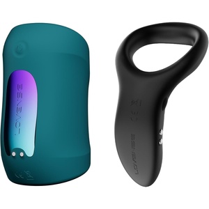 LOVENSE Gush 2 Automatic Male Masturbator Stroker, Vibrating & Oscillating Adult Sex Toys & Games + LOVENSE Diamo Vibrating Penis Ring, Prostate Massager Cock Ring for Men